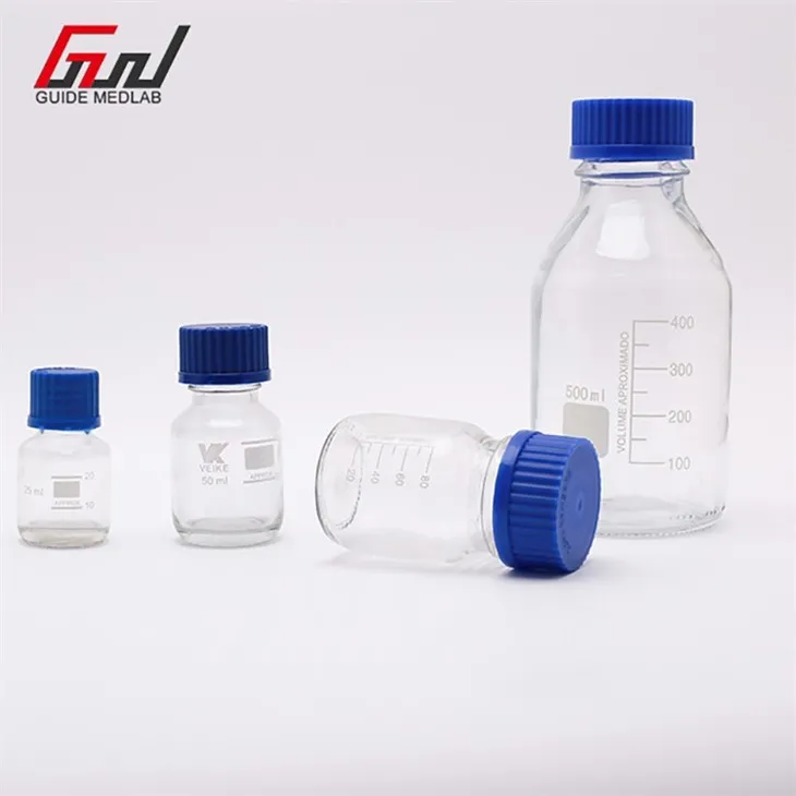 5 glass reagent bottle